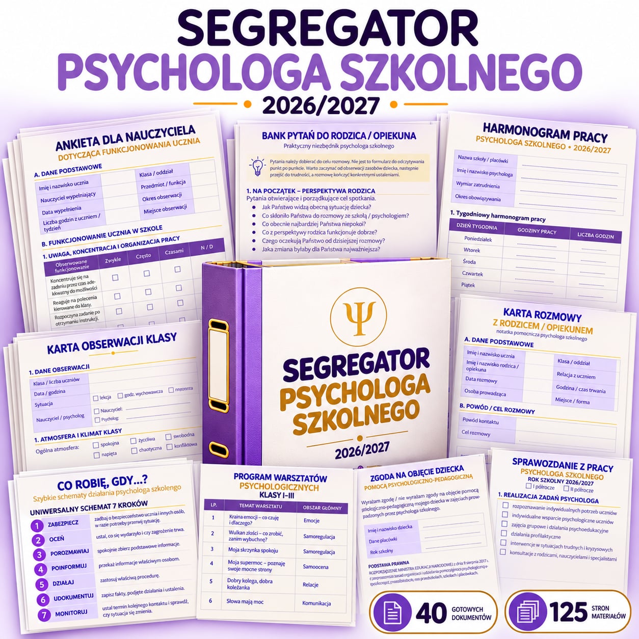 SEGREGATOR PSYCHOLOGA SZKOLNEGO